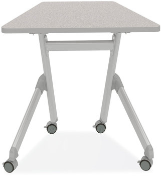 Safco® Learn Nesting Trapezoid Desk 32.83" x 22.25" to 29.5", Gray, Ships in 1-3 Business Days