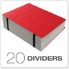 A Picture of product PFX-11017 Pendaflex® Expanding Desk File 23 Dividers, Alpha Index, Letter Size, Red Cover