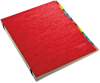 Pendaflex® Expanding Desk File 23 Dividers, Alpha Index, Letter Size, Red Cover