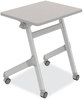 A Picture of product SAF-1227GR Safco® Learn Nesting Rectangle Desk 28" x 22.25" 29.5", Gray, Ships in 1-3 Business Days