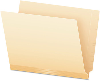 Pendaflex® Manila Laminated Spine Shelf File Folders Straight Tabs, Letter Size, 100/Box