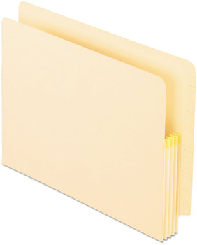 Pendaflex® Manila Drop Front Shelf File Pockets with Tyvek Gusset Top, 1.75" Expansion, Letter Size, 25/Box