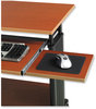 A Picture of product SAF-1921CY Safco® Muv™ Standing Desk 35.5" x 22" 30.5", Cherry, Ships in 1-3 Business Days