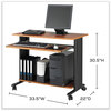 A Picture of product SAF-1921CY Safco® Muv™ Standing Desk 35.5" x 22" 30.5", Cherry, Ships in 1-3 Business Days