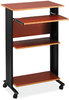 A Picture of product SAF-1923CY Safco® Muv™ Standing Desk 29.5" x 22" 45", Cherry, Ships in 1-3 Business Days