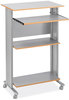 A Picture of product SAF-1923GR Safco® Muv™ Standing Desk 29.5" x 22" 45", Gray, Ships in 1-3 Business Days