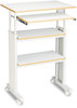 A Picture of product SAF-1929GR Safco® Muv™ Stand-Up Adjustable-Height Desk 29.5" x 22" 35" to 49", Gray