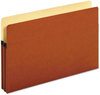 A Picture of product PFX-1516COX Pendaflex® Standard Expanding File Pockets 1.75" Expansion, Legal Size, Red Fiber, 25/Box
