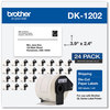 A Picture of product BRT-DK120224 Brother Pre-Sized Die-Cut Label Rolls Shipping Labels, 2.4 x 3.9, White, 300 Labels/Roll, 24 Rolls/Pack