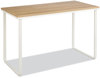 A Picture of product SAF-1943BHWH Safco® Steel Desk 47.25" x 24" 28.75", Beech/White