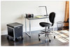 A Picture of product SAF-1943BLSL Safco® Steel Desk 47.25" x 24" 28.75", Black/Silver