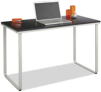 Safco® Steel Desk 47.25" x 24" 28.75", Black/Silver