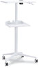 A Picture of product SAF-1944WH Safco® VUM Mobile Workstation 30.75" x 22.28" 36.12" to 48.25", White, Ships in 1-3 Business Days