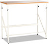 A Picture of product SAF-1957BH Safco® Standing Height Desk 48" x 24" 38" to 50", Beech, Ships in 1-3 Business Days