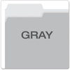 A Picture of product PFX-15213GRA Pendaflex® Colored File Folders 1/3-Cut Tabs: Assorted, Letter Size, Gray/Light Gray, 100/Box