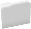 A Picture of product PFX-15213GRA Pendaflex® Colored File Folders 1/3-Cut Tabs: Assorted, Letter Size, Gray/Light Gray, 100/Box