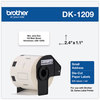 A Picture of product BRT-DK1209 Brother Pre-Sized Die-Cut Label Rolls Address Labels, 1.1" x 2.4", White, 800 Labels/Roll