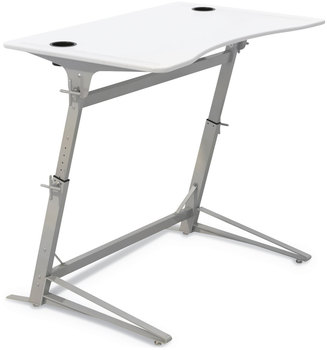 Safco® Verve™ Standing Desk 47.25" x 31.75" 36" to 42", White