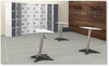 A Picture of product SAF-1964WH Safco® Brio™ Adjustable-Height Standing Desk 29.25" x 27.25" 37" to 50.25", White/Black, Ships in 1-3 Business Days