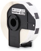 A Picture of product BRT-DK1218 Brother Pre-Sized Die-Cut Label Rolls Round Paper Labels, 0.94" dia, White, 1,000 Labels/Roll