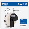 A Picture of product BRT-DK1218 Brother Pre-Sized Die-Cut Label Rolls Round Paper Labels, 0.94" dia, White, 1,000 Labels/Roll