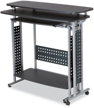 Safco® Scoot™ Shift Standing-Height Desk 47.25" x 21.5" 42.25", Black