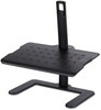 A Picture of product SAF-2129BL Safco® Height-Adjustable Footrest 20.5w x 14.5d 3.5 to 21.5h, Black