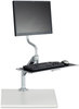 A Picture of product SAF-2130SL Safco® Desktop Sit/Stand Workstations Single Monitor, Silver