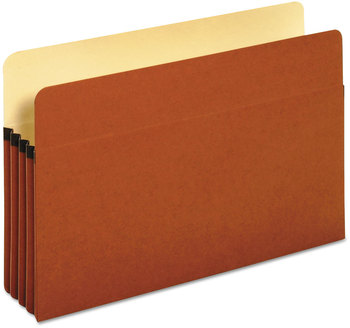 Pendaflex® Standard Expanding File Pockets 3.5" Expansion, Legal Size, Red Fiber, 25/Box