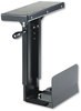A Picture of product SAF-2175 Safco® Ergo-Comfort® Swivel-Mount Under CPU Stand Supports 60 lb, 9w x 13.5d 17.5h, Black, Ships in 1-3 Business Days