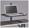 A Picture of product SAF-2180BL Safco® Stance™ Height-Adjustable Laptop Stand 26.9 x 18 1.25 to 15.75, Black, Supports 15 lbs, Ships in 1-3 Business Days