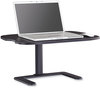 A Picture of product SAF-2180BL Safco® Stance™ Height-Adjustable Laptop Stand 26.9 x 18 1.25 to 15.75, Black, Supports 15 lbs, Ships in 1-3 Business Days