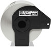 A Picture of product BRT-DK2225 Brother Continuous Length Label Tapes Paper Tape, 1.5" x 100 ft, Black/White