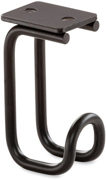 Safco® Table Hooks 1.25 x 1.75 3.25, Black, 6/Pack, Ships in 1-3 Business Days