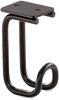 A Picture of product SAF-2254BL Safco® Table Hooks 1.25 x 1.75 3.25, Black, 6/Pack, Ships in 1-3 Business Days