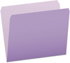 A Picture of product PFX-152LAV Pendaflex® Colored File Folders Straight Tabs, Letter Size, Lavender/Light Lavender, 100/Box