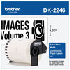 A Picture of product BRT-DK2246 Brother P-Touch® DK2246 Label Tape 4.07" x 100 ft, Black on White