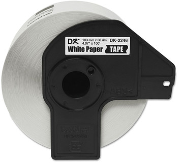 Brother P-Touch® DK2246 Label Tape 4.07" x 100 ft, Black on White