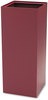 A Picture of product SAF-2983BG Safco® Public Square® Recycling Receptacles Can 37 gal, Steel, Burgundy, Ships in 1-3 Business Days