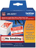 A Picture of product BRT-DK2251 Brother Continuous Length Label Tapes Paper Tape, 2.4" x 50 ft, Black/White