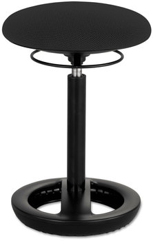 Safco® Twixt™ Desk Height Ergonomic Stool Supports Up to 250 lb, 22.5" Seat Black, Ships in 1-3 Business Days