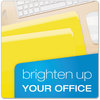 A Picture of product PFX-152YEL Pendaflex® Colored File Folders Straight Tabs, Letter Size, Yellow/Light Yellow, 100/Box