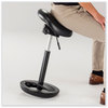 A Picture of product SAF-3006BV Safco® Twixt™ Extended-Height Saddle Seat Stool Backless, Supports 300lb, 22.9" to 32.7" High Black Ships in 1-3 Business Days