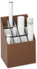 A Picture of product SAF-3079 Safco® Corrugated Roll Files 12 Compartments, 15w x 12d 22h, Woodgrain