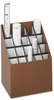 A Picture of product SAF-3081 Safco® Corrugated Roll Files 20 Compartments, 15w x 12d 22h, Woodgrain
