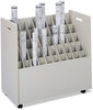 A Picture of product SAF-3083 Safco® Laminate Mobile Roll Files 50 Compartments, 30.25w x 15.75d 29.25h, Putty