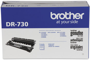 Brother DR730 Drum Unit 12,000 Page-Yield, Black