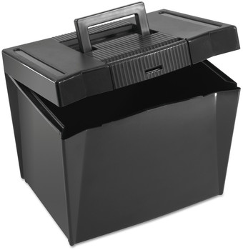 Pendaflex® Portable Letter Size File Box Files, 13.5" x 10.25" 10.88", Black
