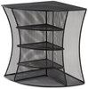A Picture of product SAF-3261BL Safco® Onyx™ Mesh Corner Organizer Six Sections, 15 x 11 13, Black
