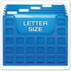 A Picture of product PFX-23011 Pendaflex® Desktop File With Hanging Folders Letter Size, 6" Long, Blue